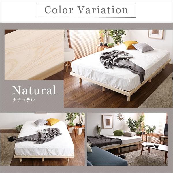 総檜脚付きすのこベッド(ダブル)
