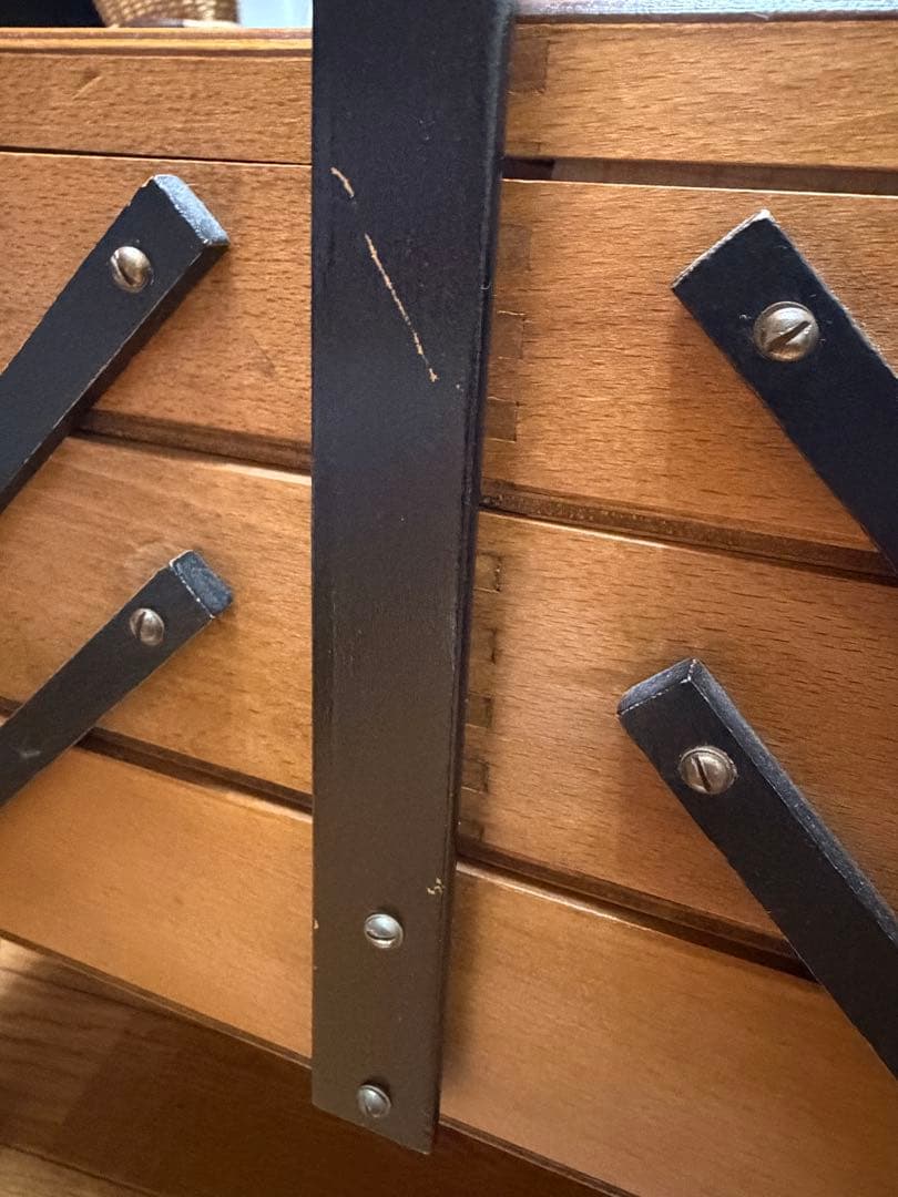 イギリス アンティーク ソーイングボックス　ヴィンテージ　ビンテージ　裁縫箱