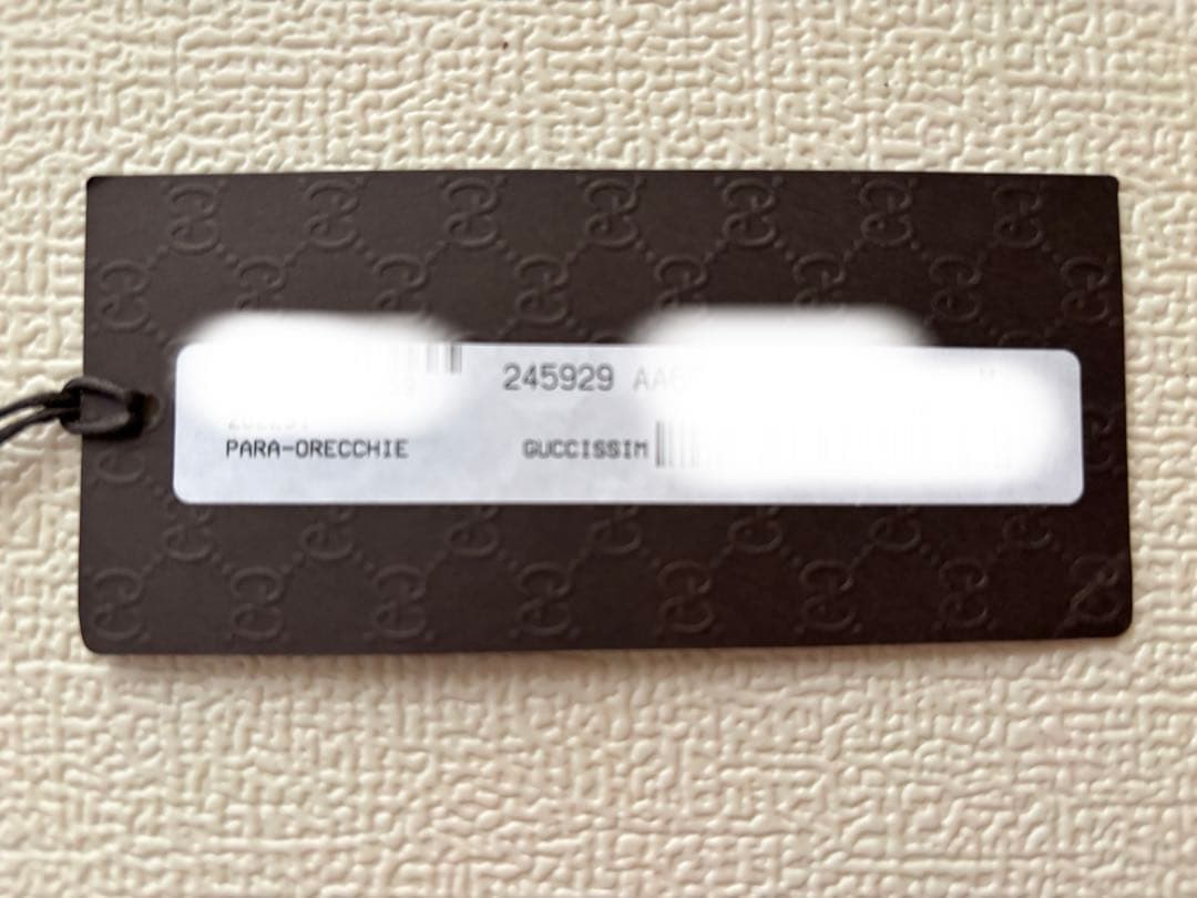 美品 GUCCI ブラックファーイヤーマフ 収納袋付き