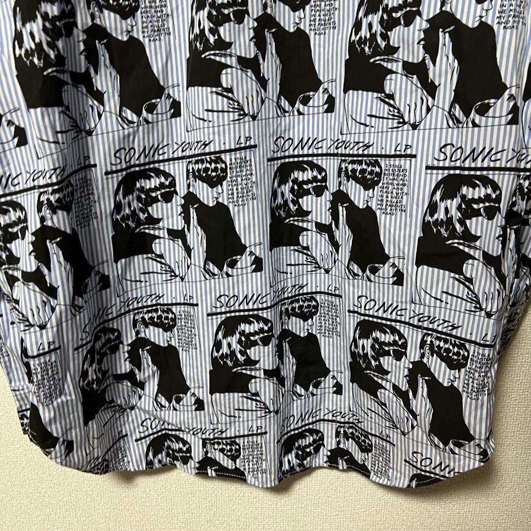 SONIC YOUTH/GOO SCRATCH柄 レギュラーカラーシャツ