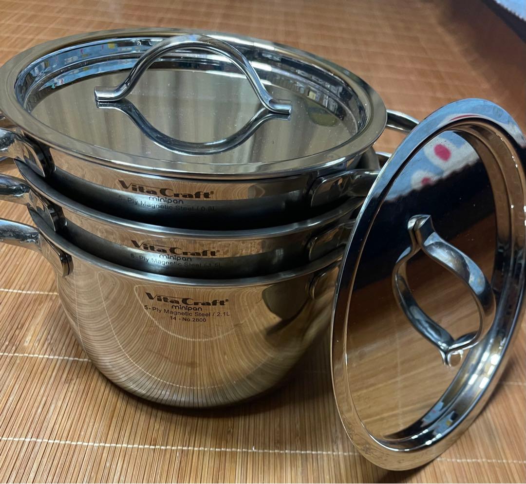 VitaCraft ステンレス鍋 3点セット