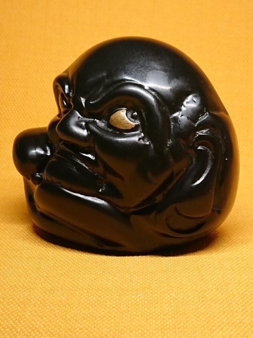 だるま　達磨　人形　石彫　オブジェ　置物　インテリア　工芸品　美術品　A2627