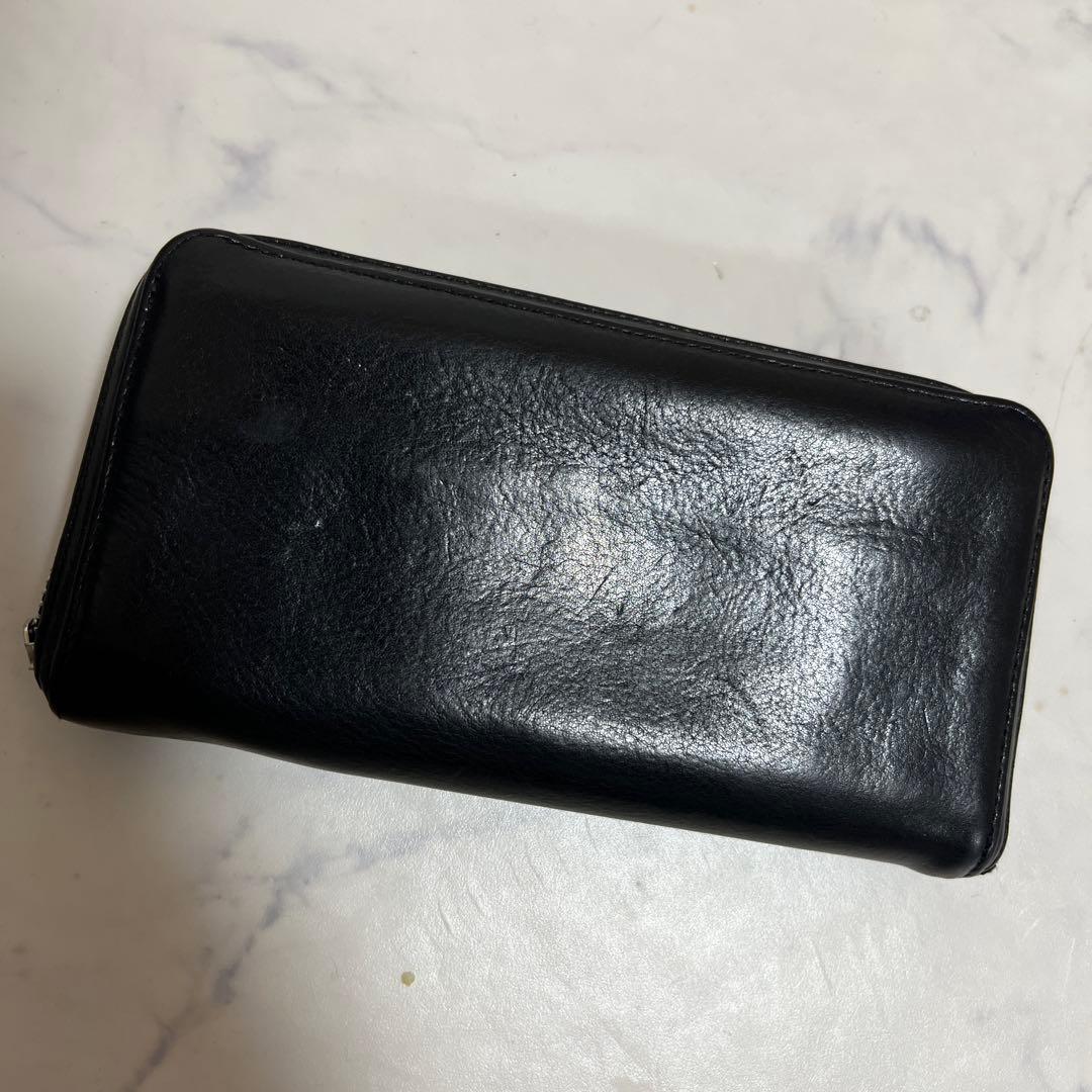 クロムハーツブラックレザー長財布