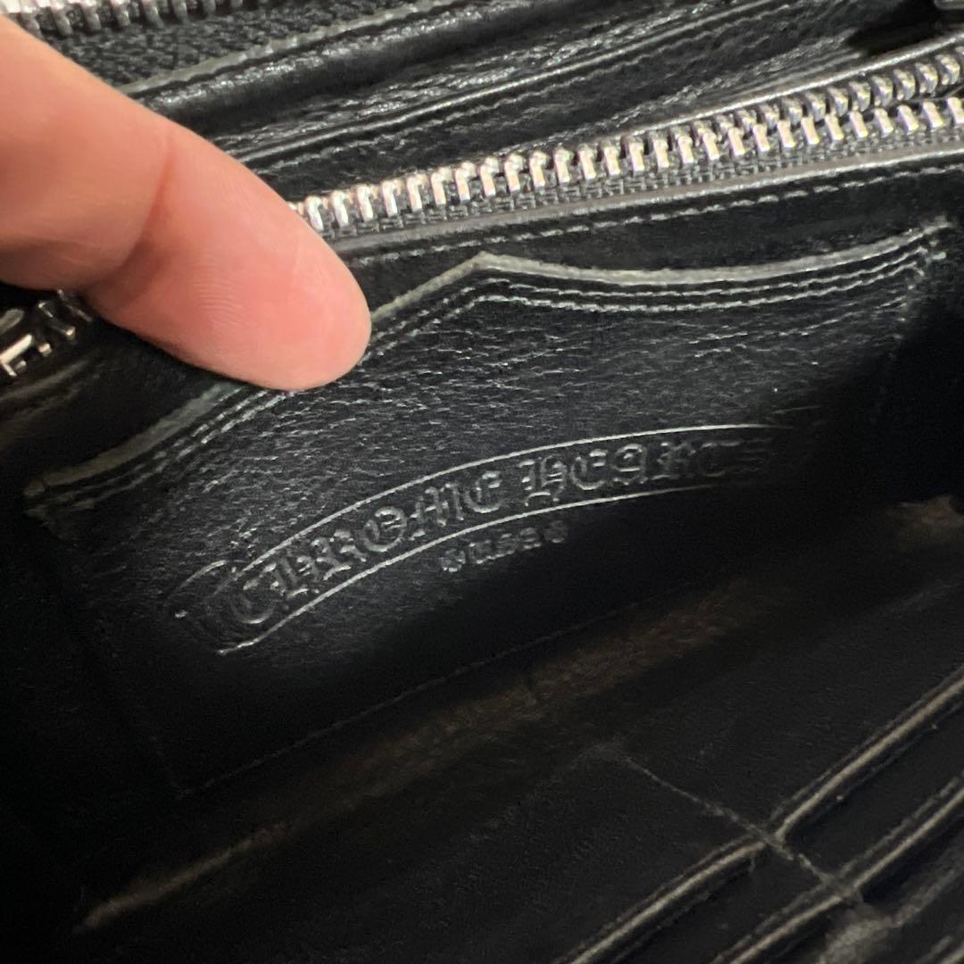 クロムハーツブラックレザー長財布