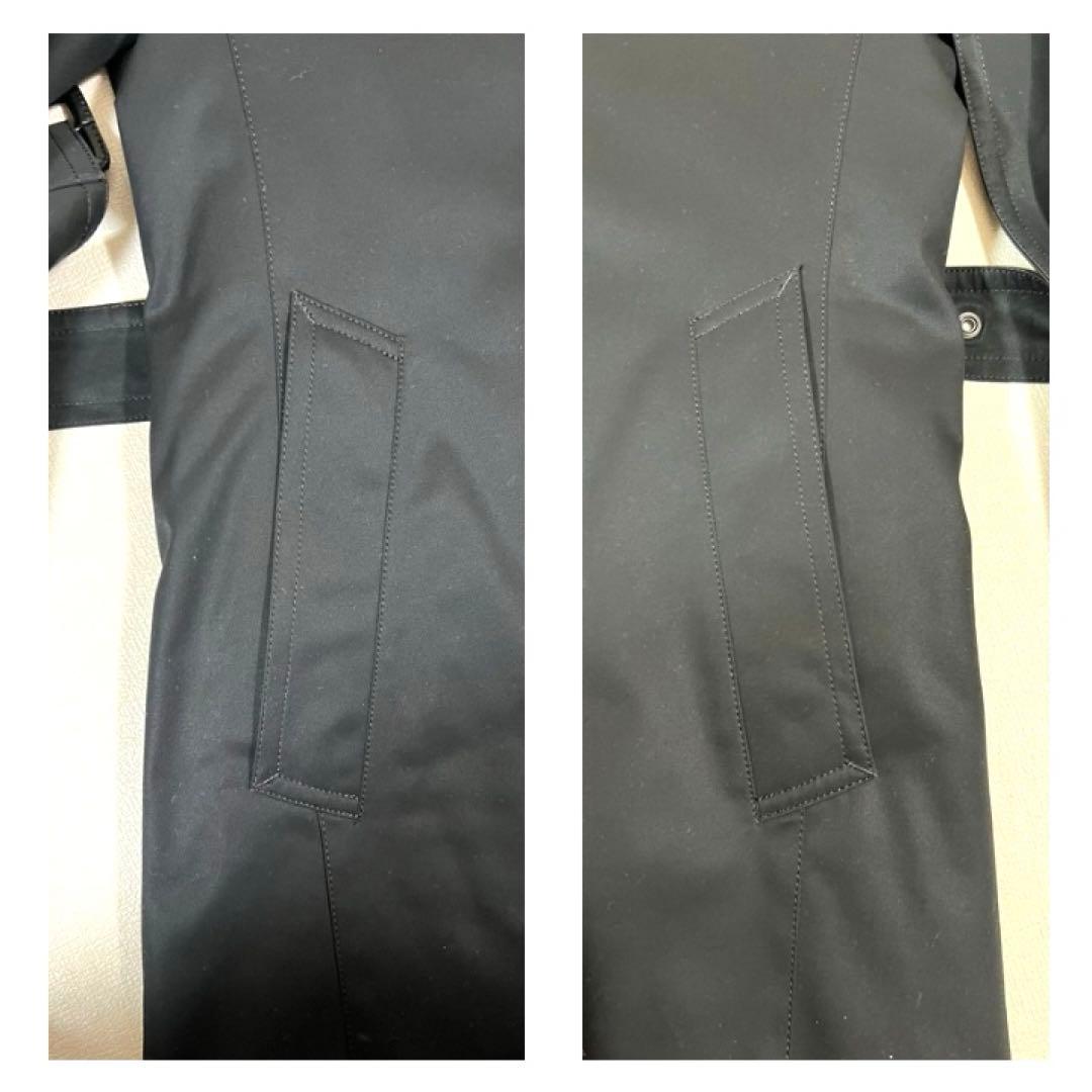 【超美品】バーバリーブラックレーベル ノバチェック トレンチコート ブラック M