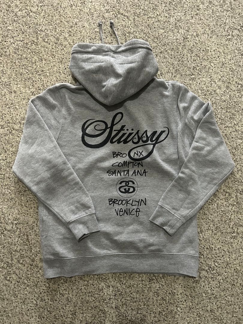 [希少] old Stüssy パーカー 90s vintage グレー