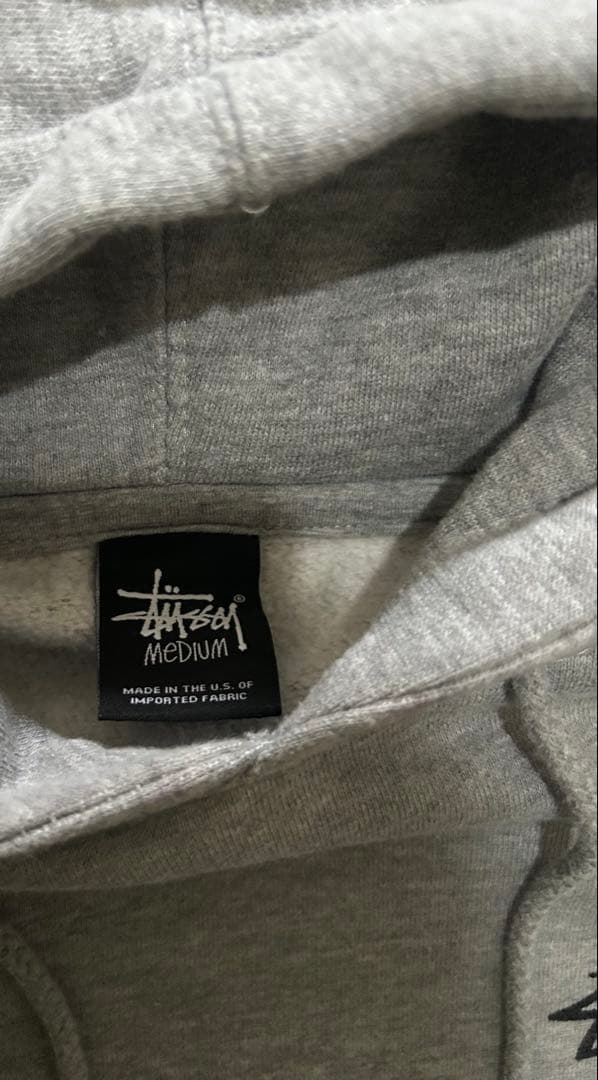 [希少] old Stüssy パーカー 90s vintage グレー