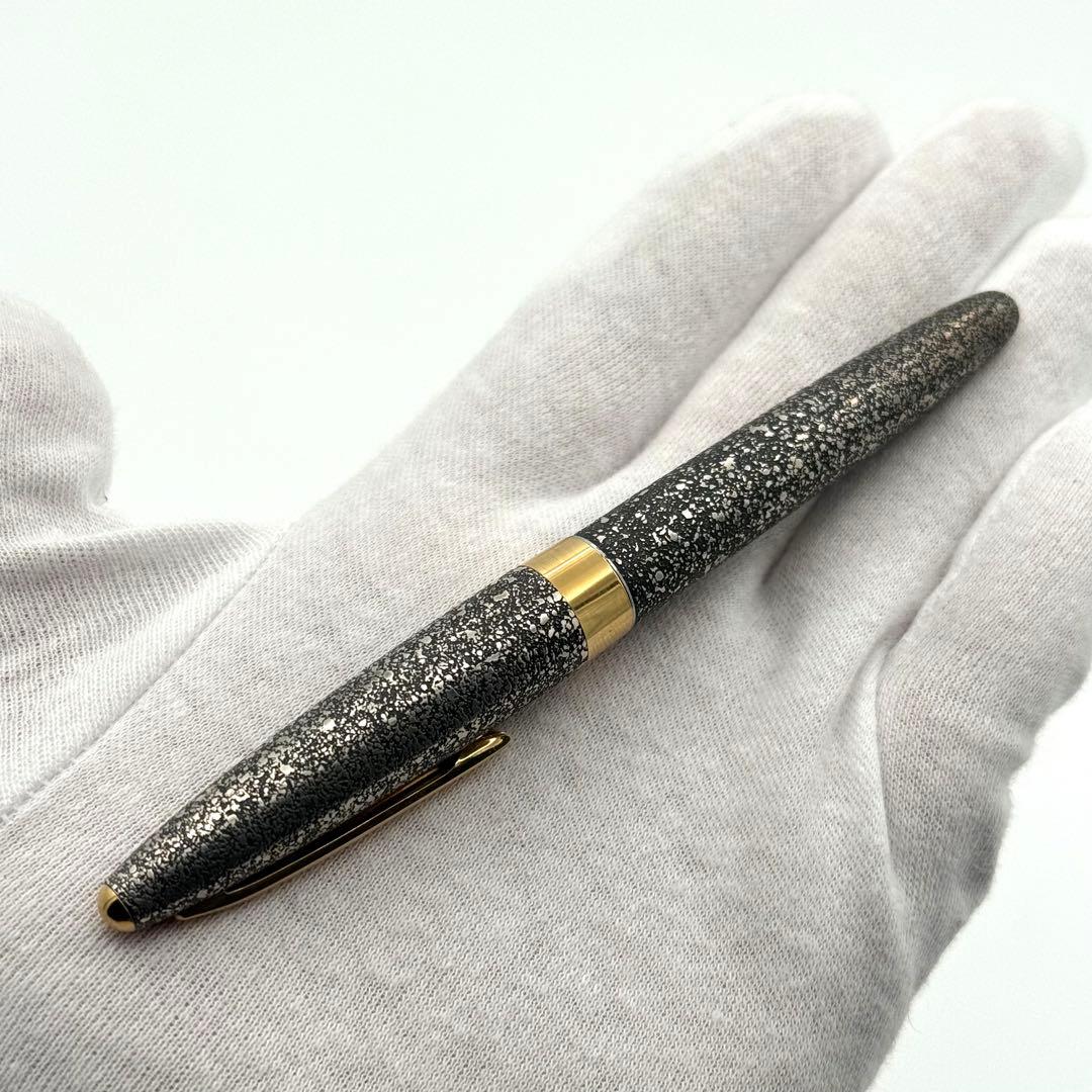 絶版 Pilot パイロット シルバーン 燻　石目散らし 万年筆 18K