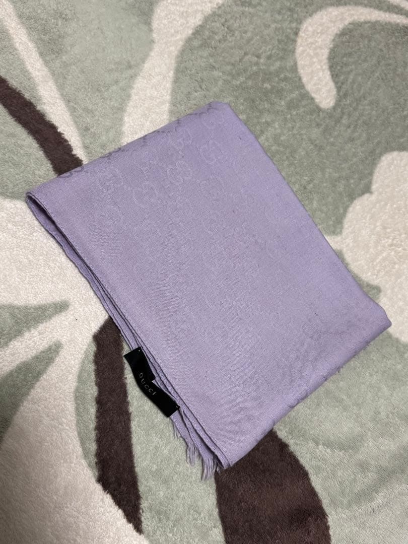 確実正規品　グッチ（GUCCI）　GGジャカード　シルク スカーフ