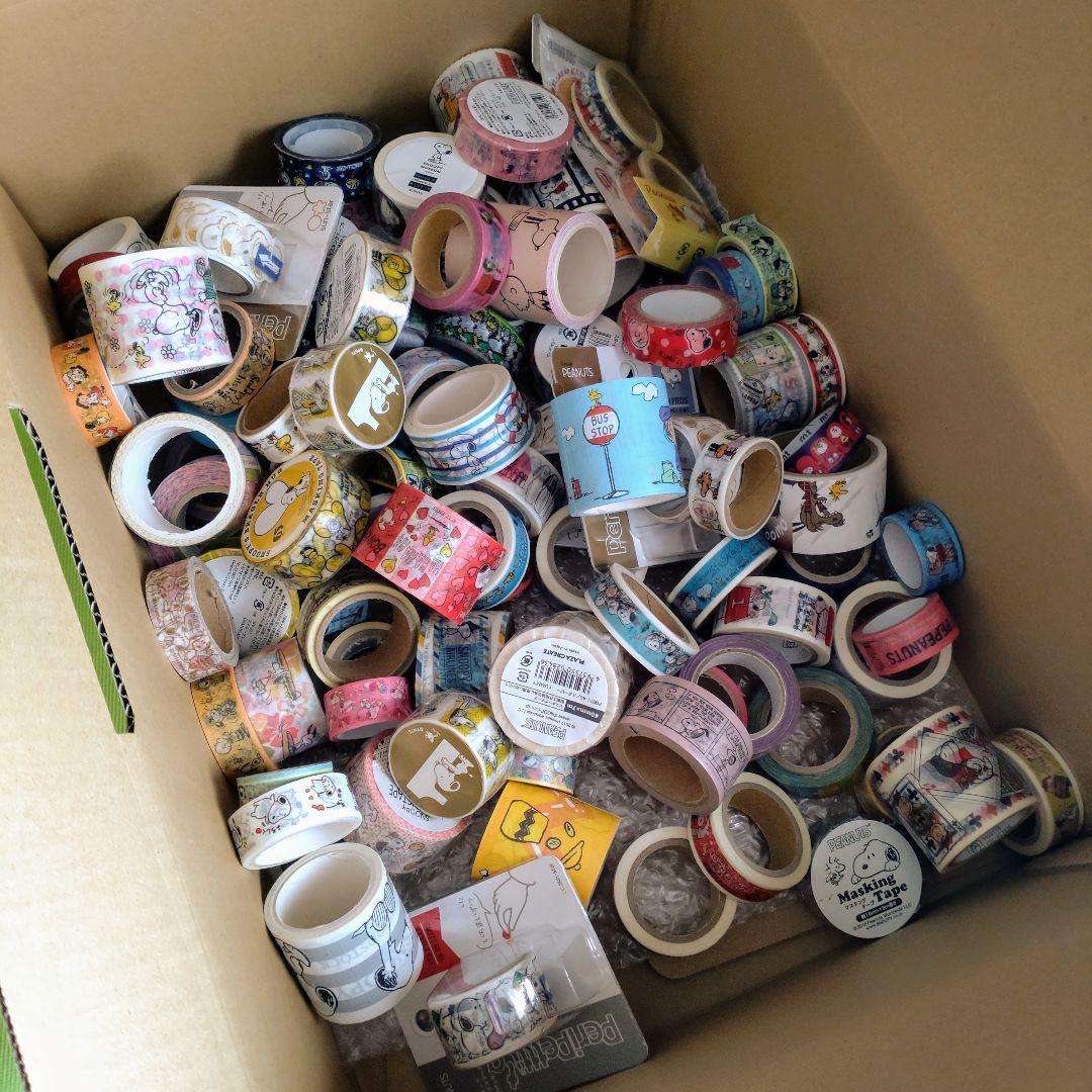 881.新品&中古 スヌーピー　マスキングテープ 大量まとめ売り