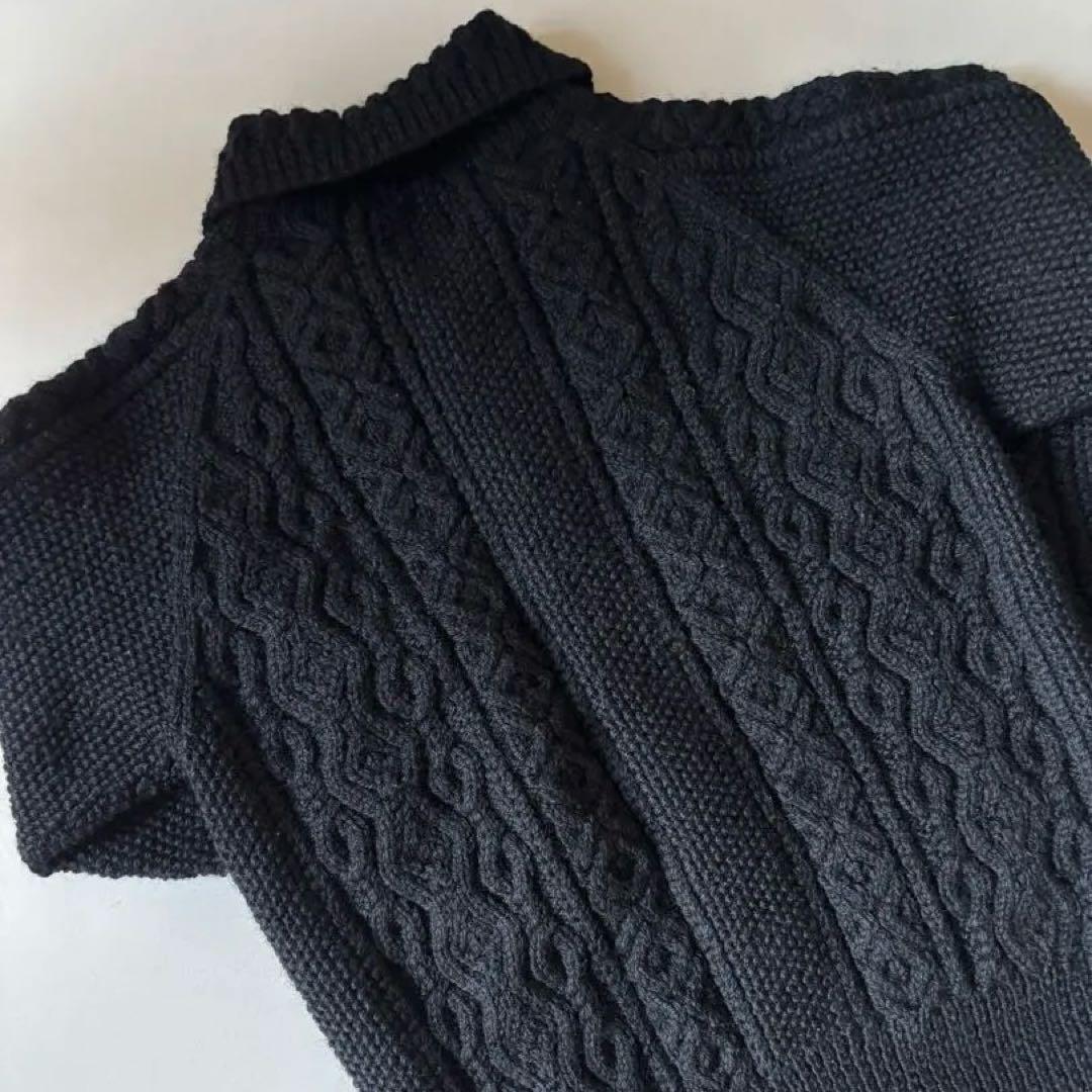 INVERALLAN インバーアラン　3a ランバーカーディガン　ブラック