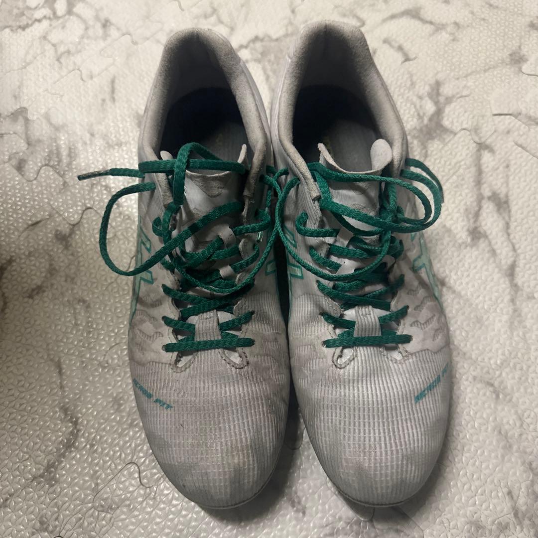 ASICS SUPERFLY ホワイト/グリーン スパイク