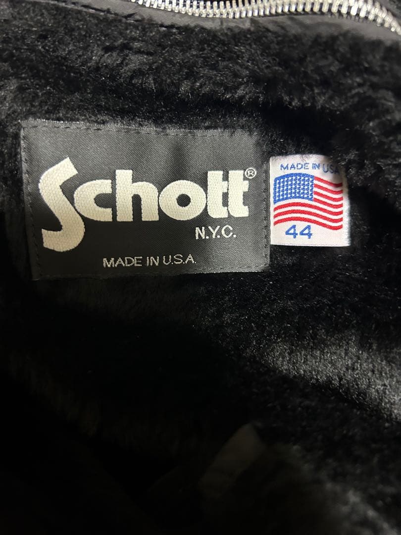 【美品/ビッグサイズ】schott 641 44サイズ レザージャケット USA