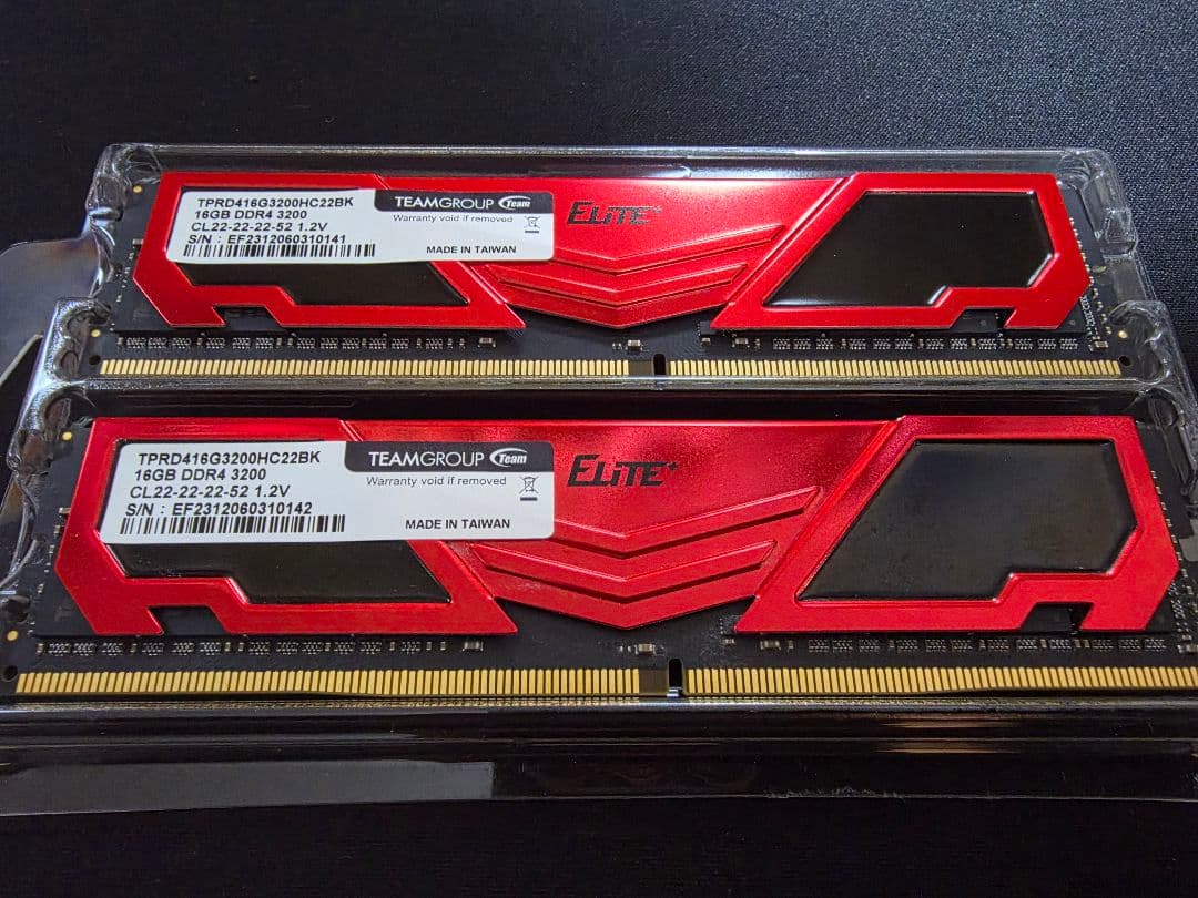 DDR4 32GB(16GB×2) 3200 TEAMGROUP Elite
