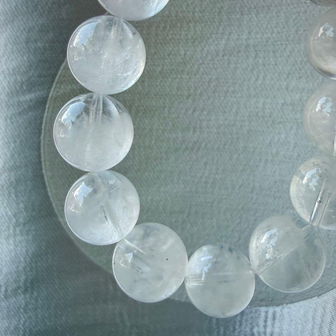 MARUMIさま専用♡水晶ともふもふエンジェルラダーのブレスレット