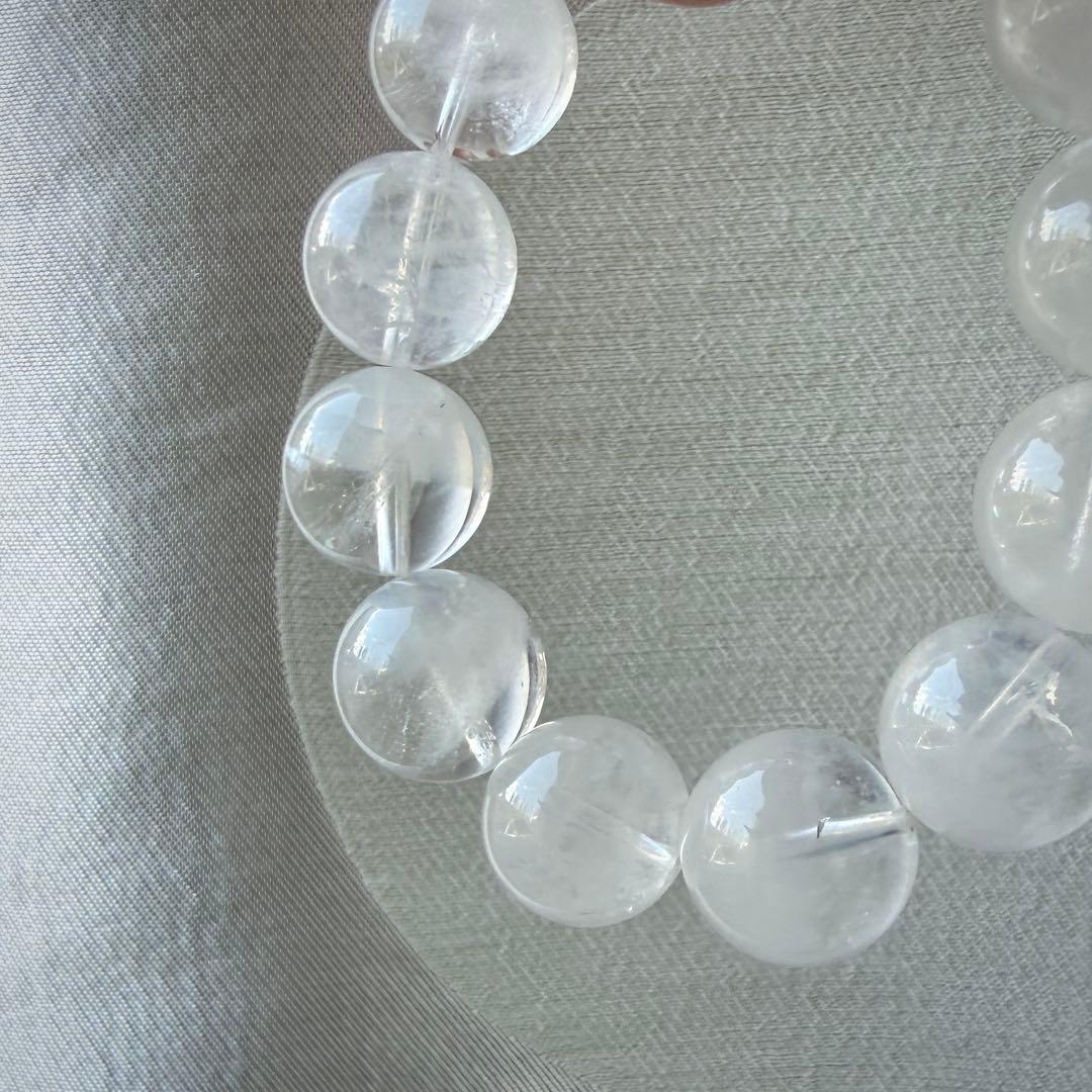 MARUMIさま専用♡水晶ともふもふエンジェルラダーのブレスレット