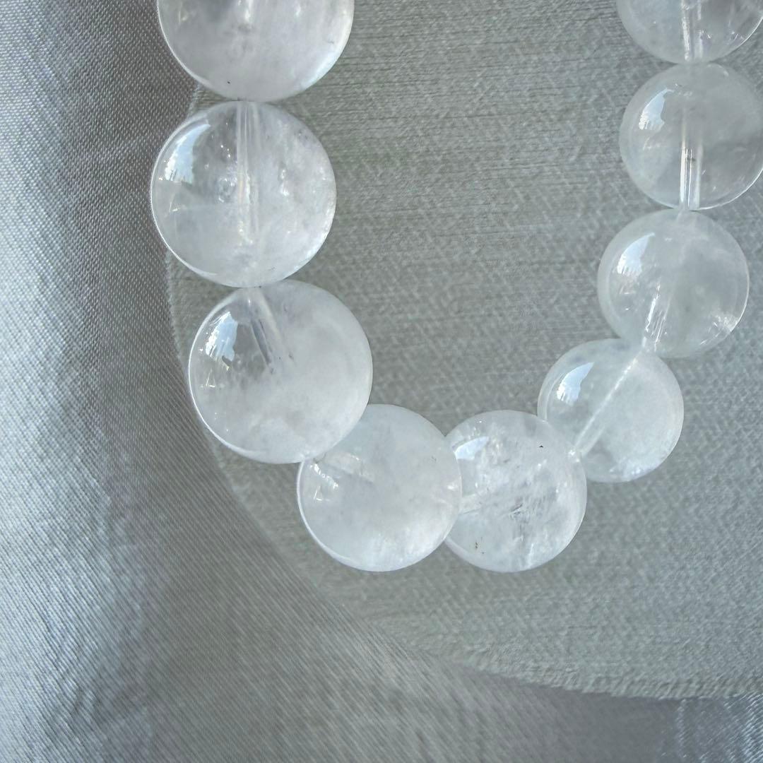 MARUMIさま専用♡水晶ともふもふエンジェルラダーのブレスレット