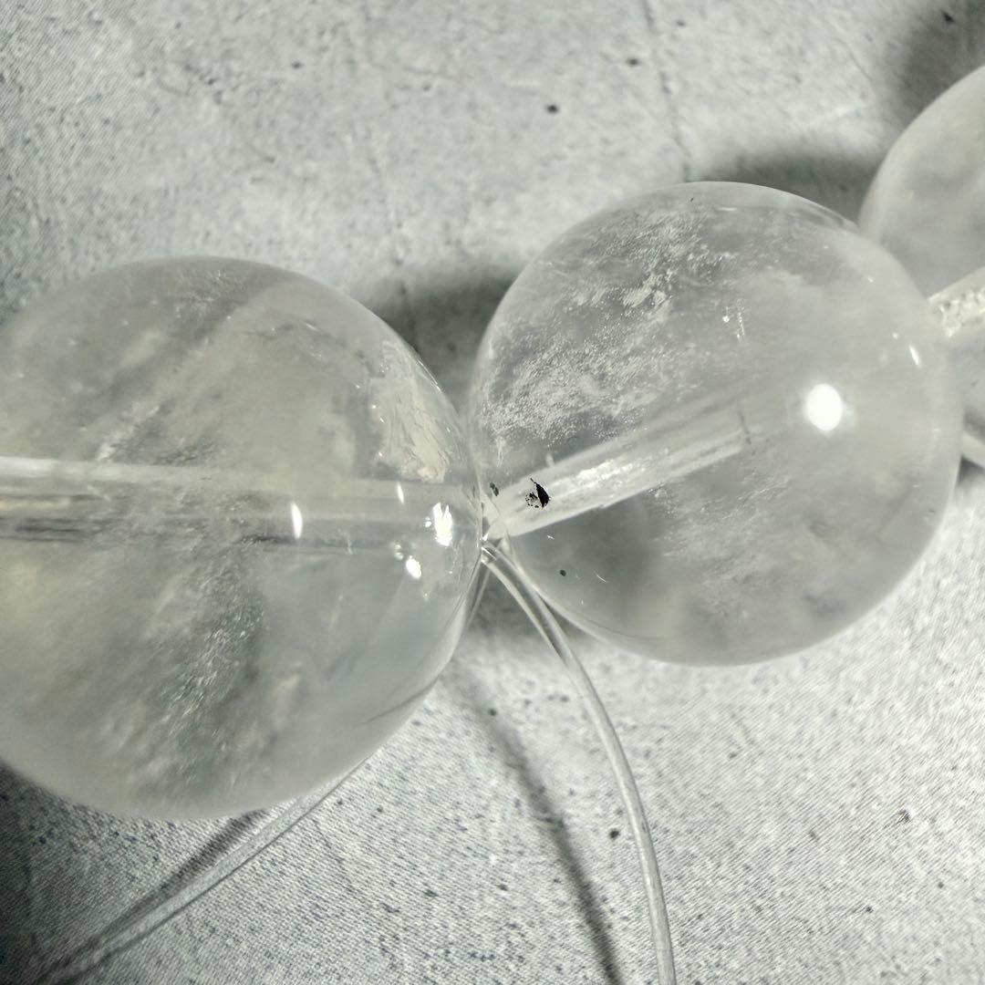 MARUMIさま専用♡水晶ともふもふエンジェルラダーのブレスレット