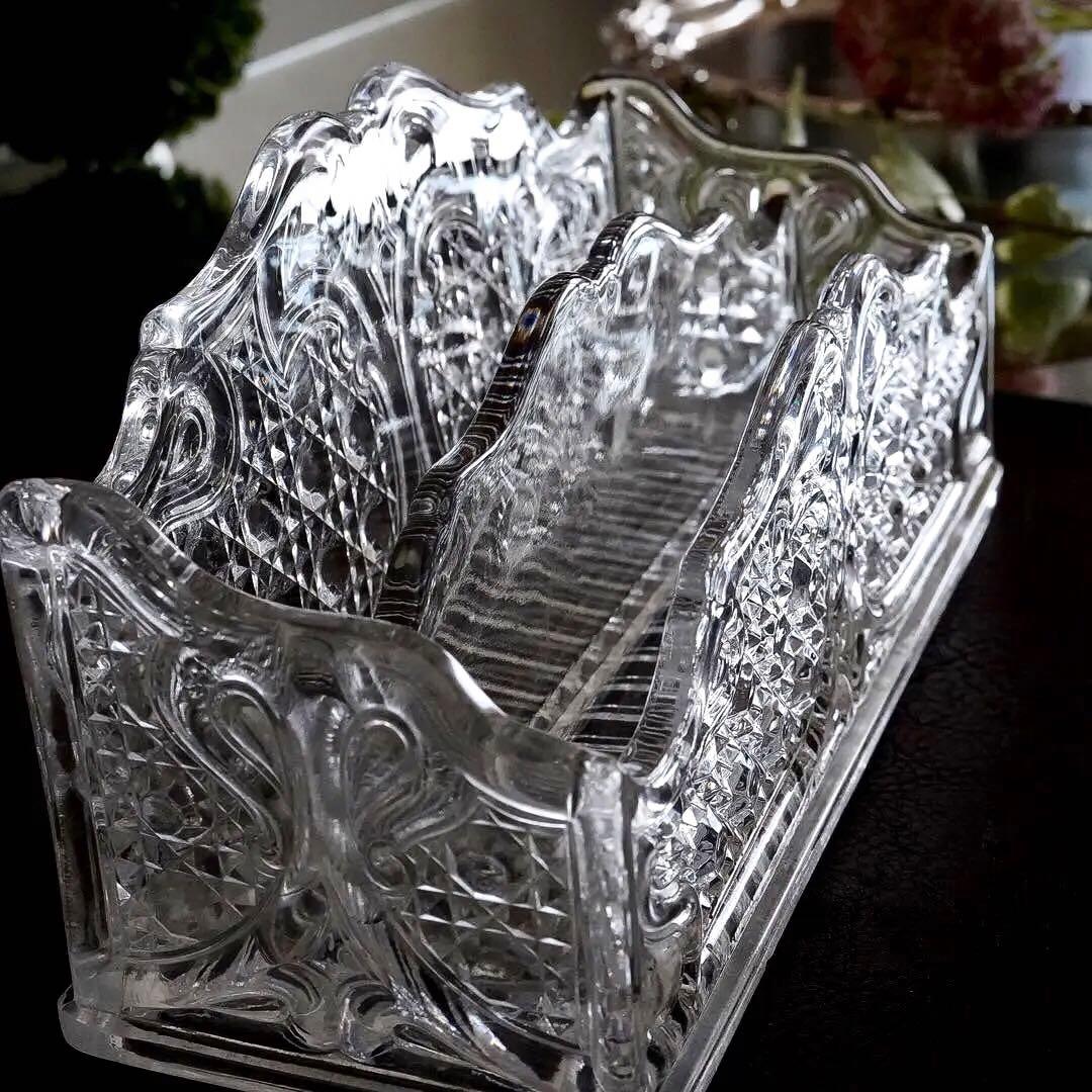 極希少オールドバカラ ディアマン・ピエーリー クリスタル ブックスタンド/ラック