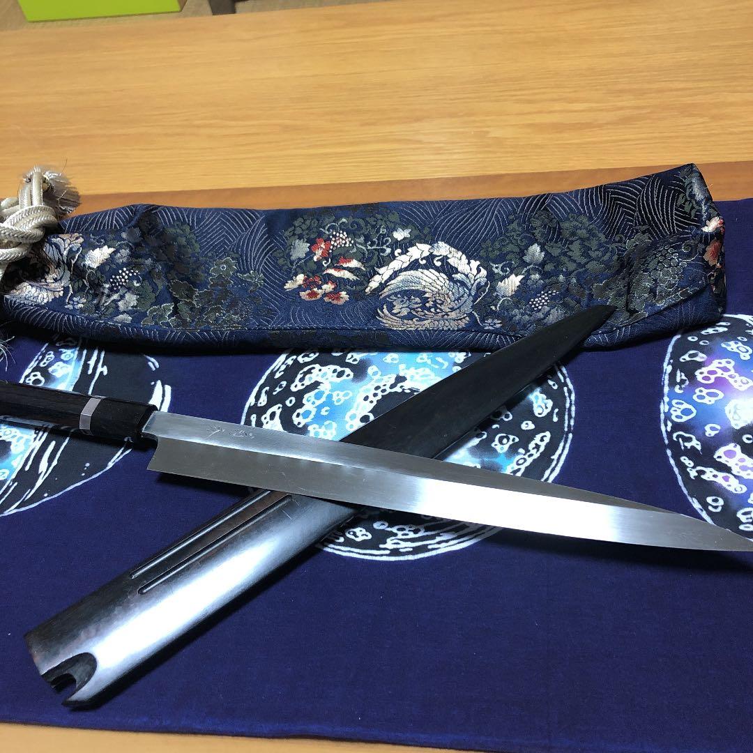 賜台覧　源昭忠　菊秀本焼き柳包丁