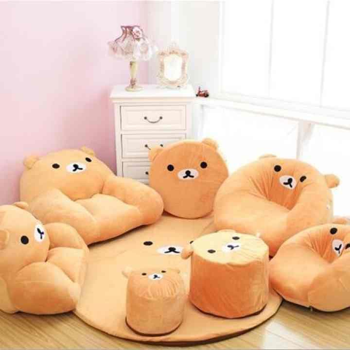 ぬいぐるみソファ椅子じゅうたんミニソファ8点セットクマ002501