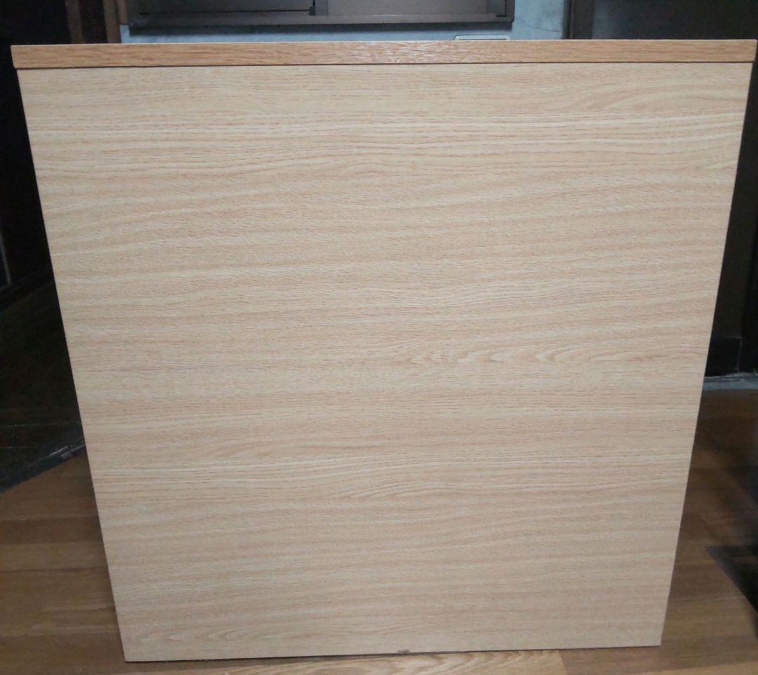 【中古】木製チェスト 4段　上部2段は前後に引き出し　押入れ有効活用