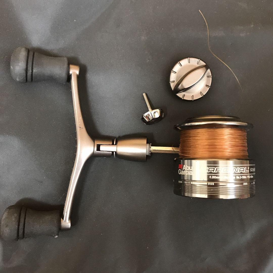 アブガルシアCARDINAL S2500Dスプール、ダブルハンドル 2点セット