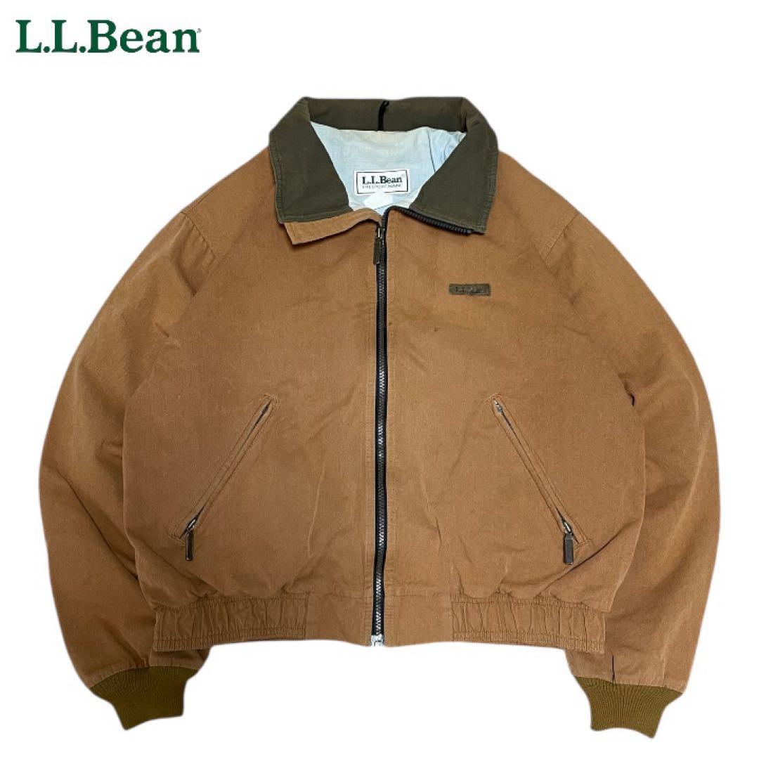 ヴィンテージL.L.Beanダック地スイングトップジャケット短丈USAタグ90s