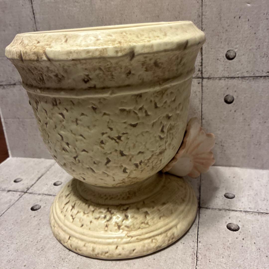 鳩の装飾付き陶器鉢　鉢カバー　ヴィンテージ