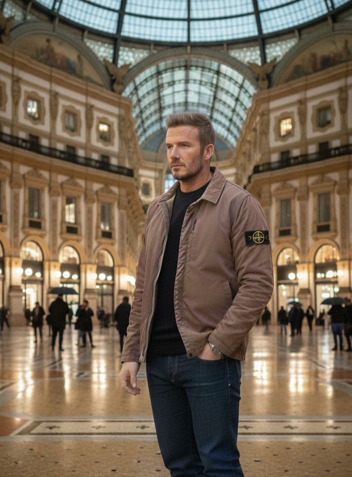 仁*宏様 【美品】STONE  　　マイクロツイル ジャケット プリ