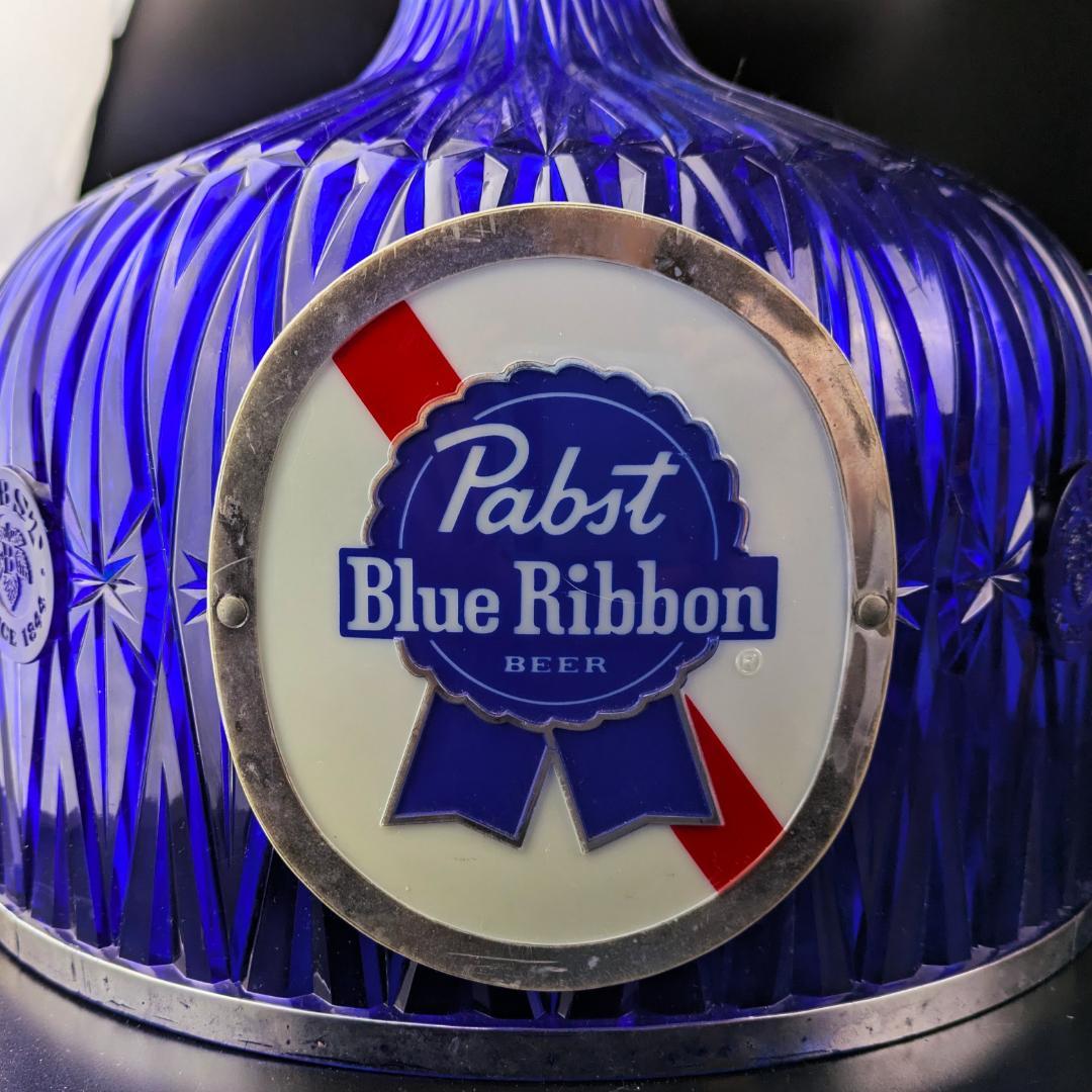 パブストブルーリボン 吊り下げライト ビンテージ照明 点灯確認済 エジソン球付