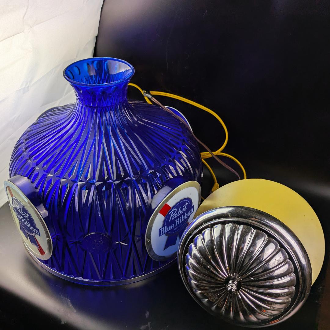 パブストブルーリボン 吊り下げライト ビンテージ照明 点灯確認済 エジソン球付