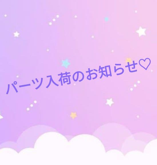 パーツ入荷のお知らせ♡シャカシャカ移動ポケット