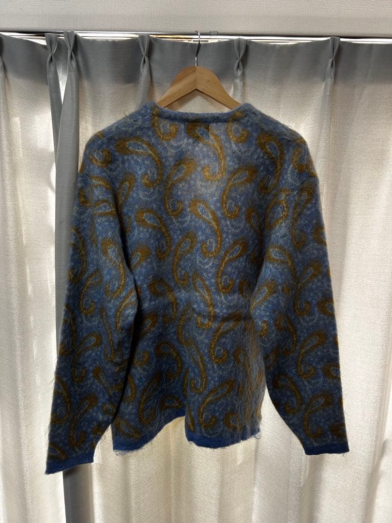 STEP AHEAD モヘアカーディガン　ペイズリー