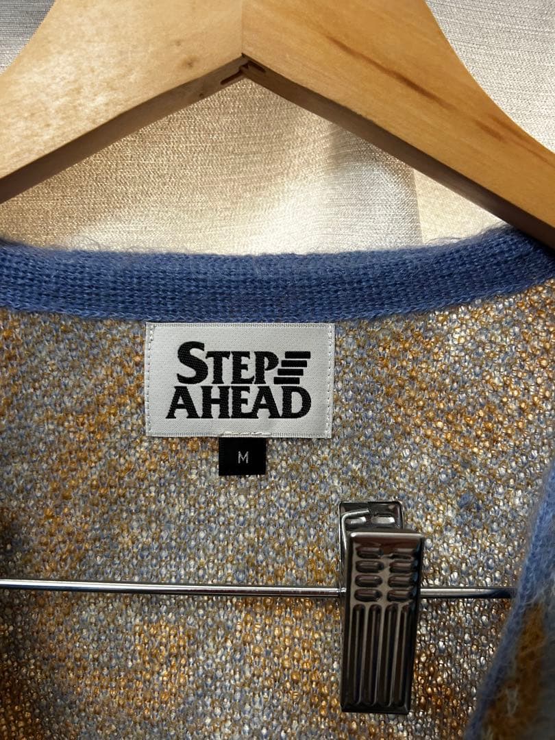 STEP AHEAD モヘアカーディガン　ペイズリー