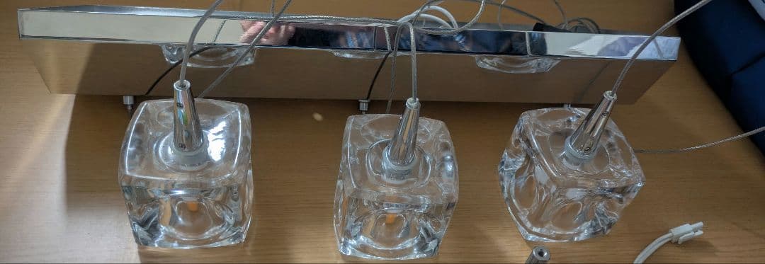 ペンダントライト LED キューブ クリア キシマ 3灯