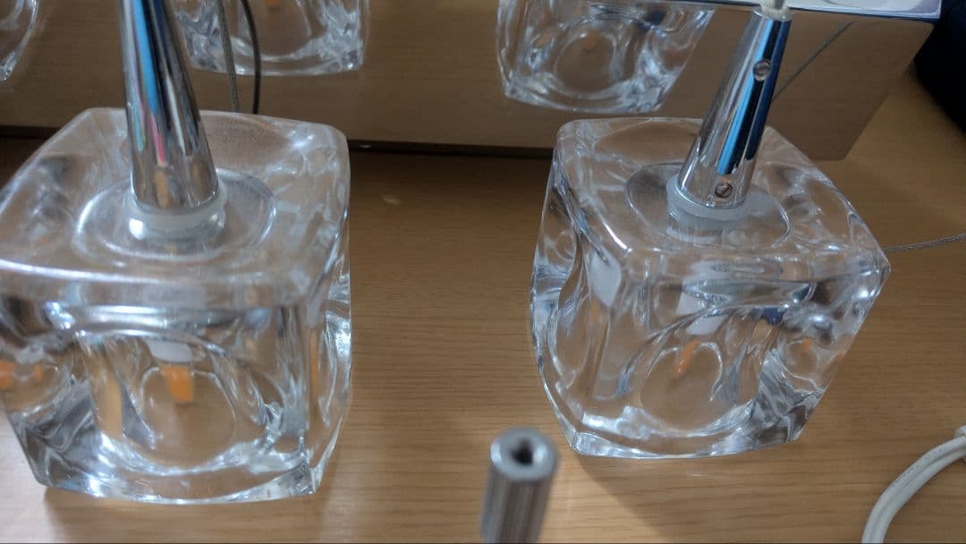 ペンダントライト LED キューブ クリア キシマ 3灯