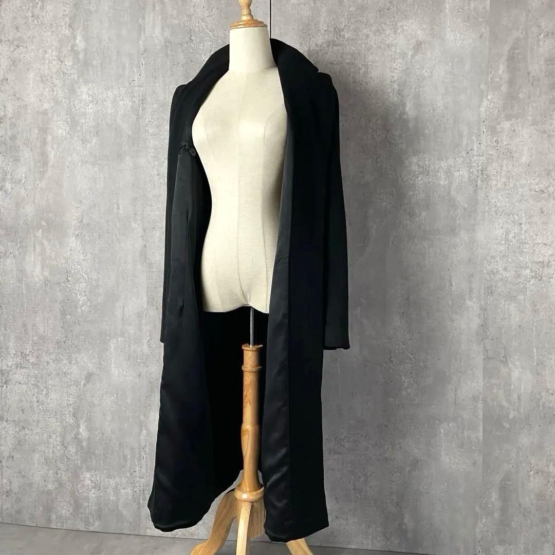 【高級】 アルマーニコレッツィオーニ ウール ロングコート イタリア製 黒 44