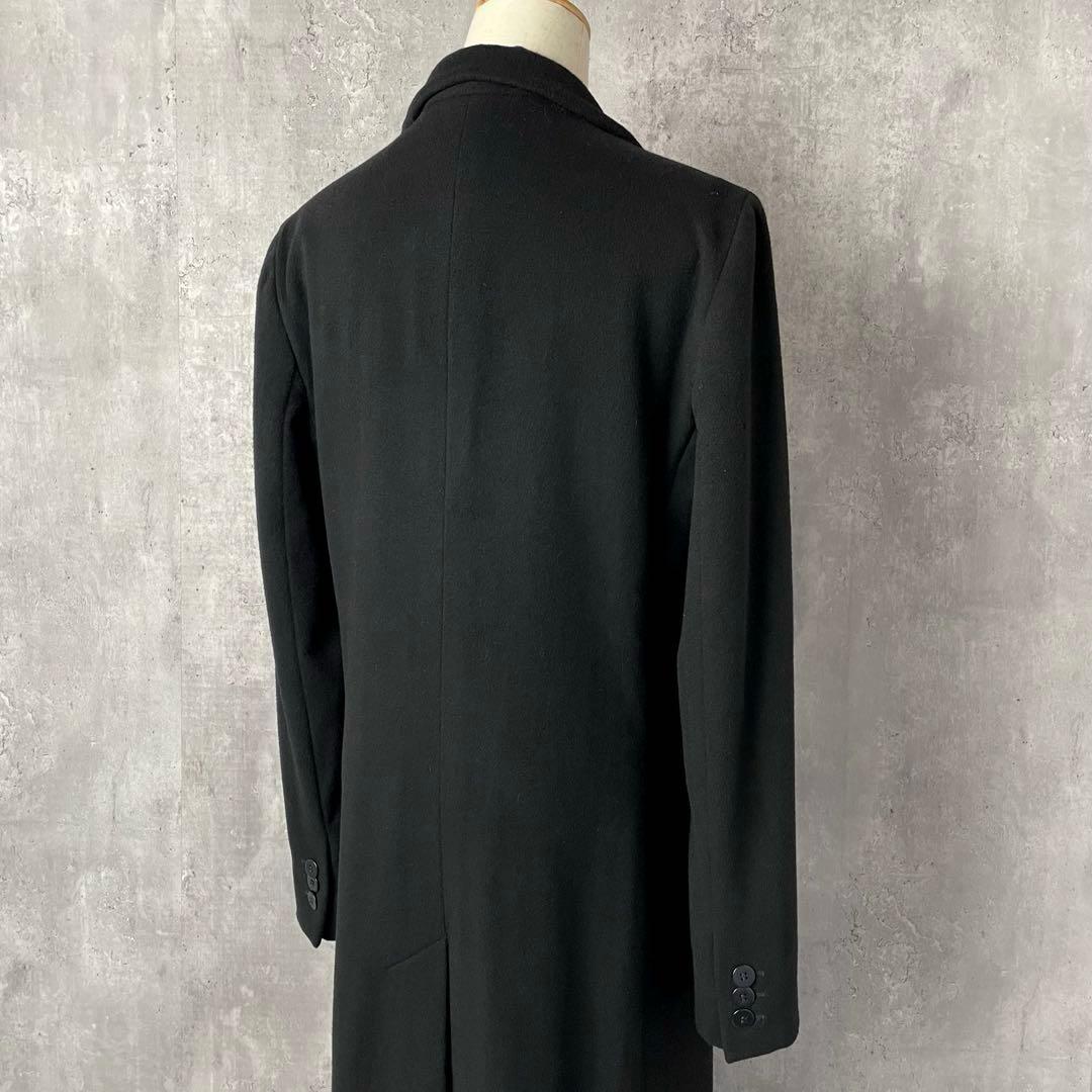 【高級】 アルマーニコレッツィオーニ ウール ロングコート イタリア製 黒 44