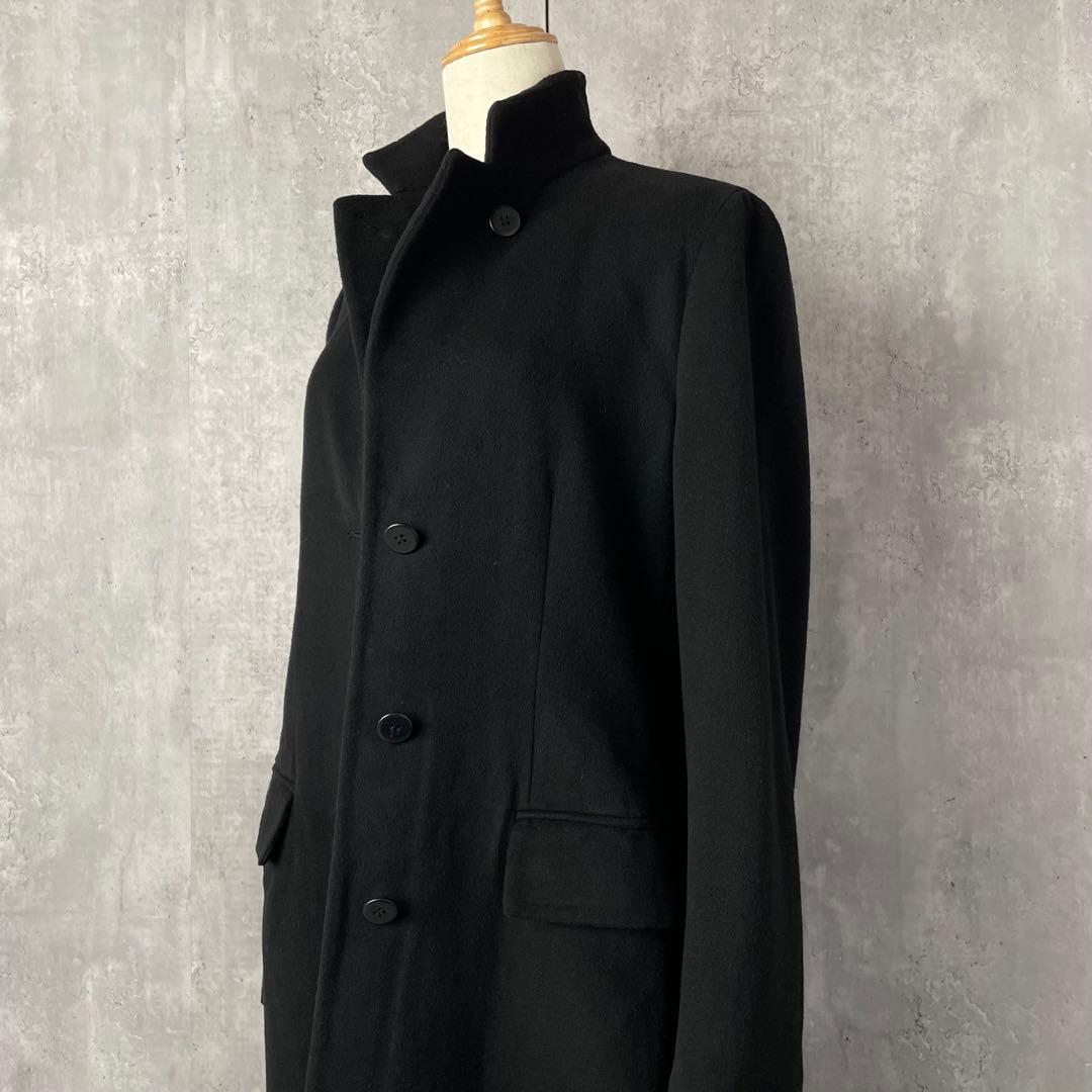 【高級】 アルマーニコレッツィオーニ ウール ロングコート イタリア製 黒 44
