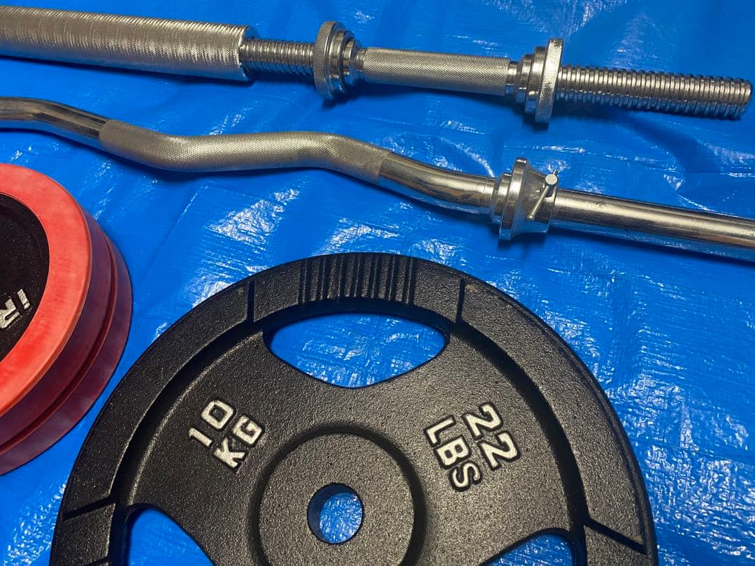 引き取り限定★IROTEC(アイロテック)マルチベンチ/ダンベルセット/バーベル