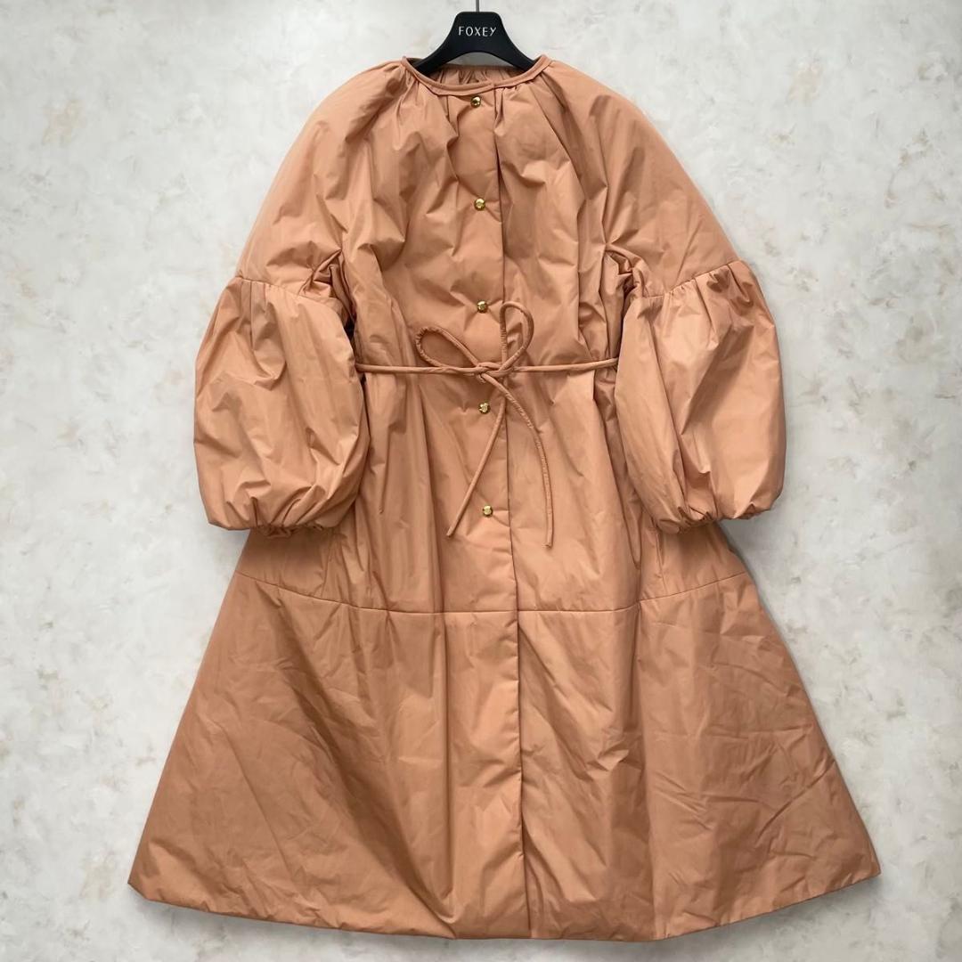 【極美品】Drawer タフタギャザースリーブコート 36　S　フレア　Aライン