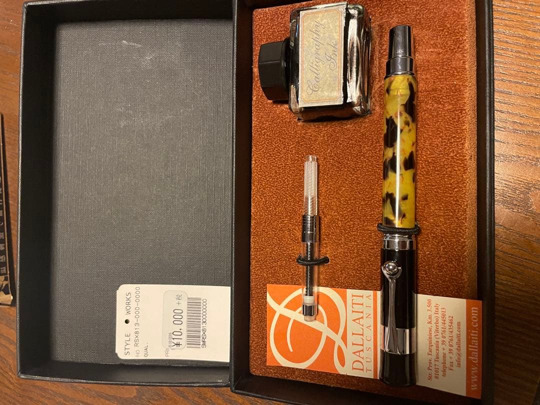ダライッティDALLAITI 万年筆 インク セット イタリア製 新品 レジン