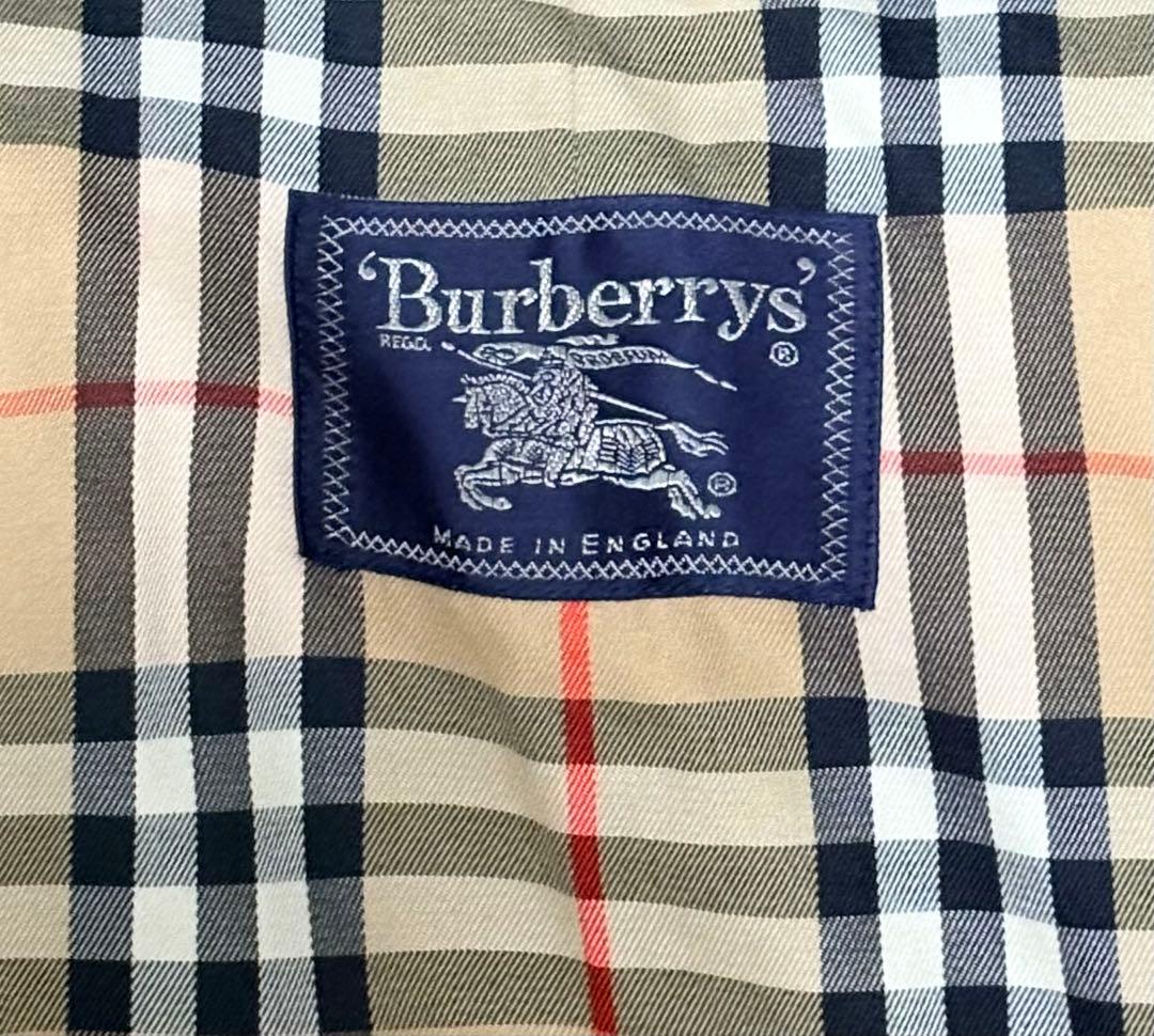 ス*ー様 90s BurberrysタグBURBERRY玉虫色コートインナー付き
