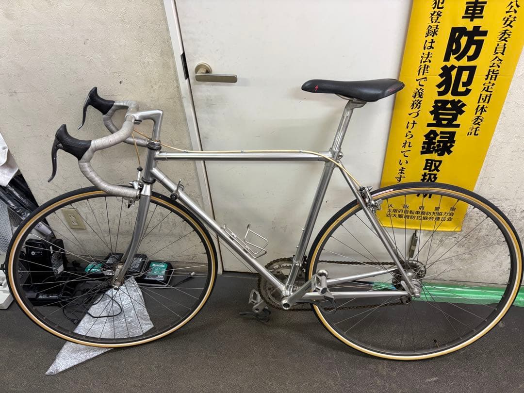 80s 日本製軽量アルミロードバイク シマノクランク搭載