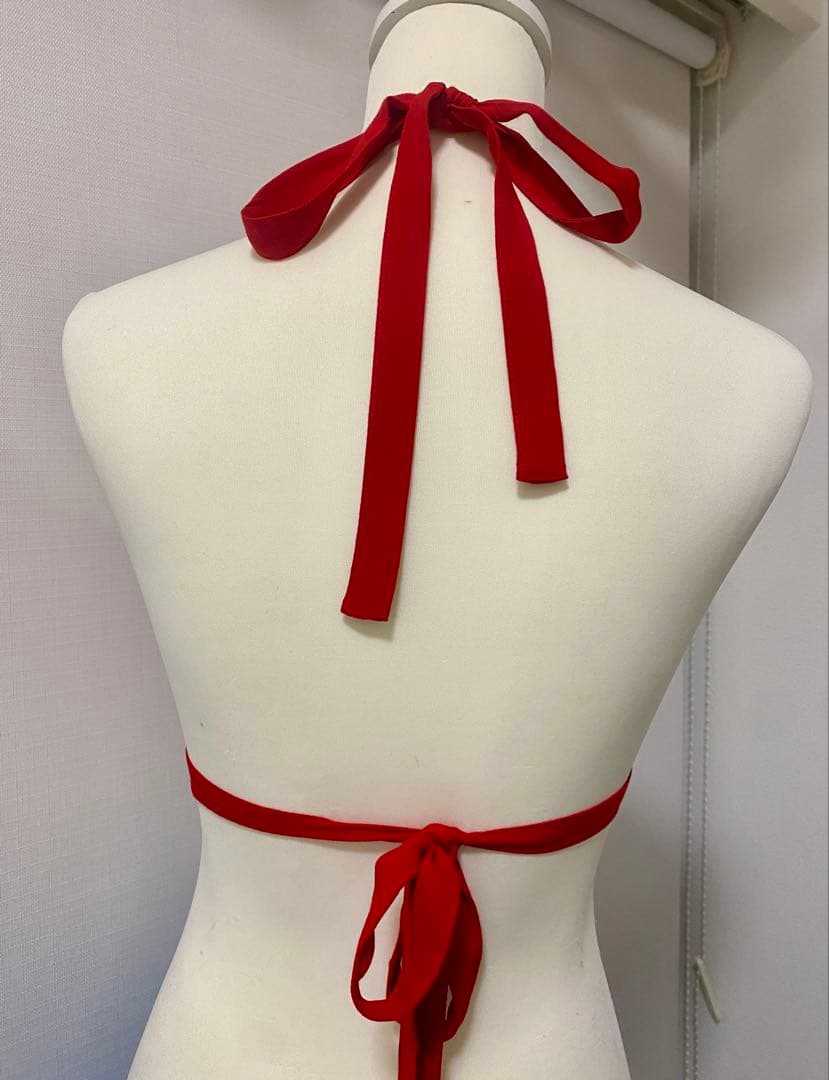 トライアングルブラ(レッド) 5点