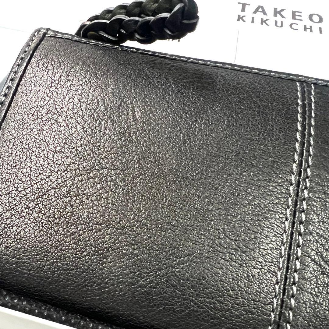 TAKEO KIKUCHI タケオキクチ ブラック 黒 長財布 A