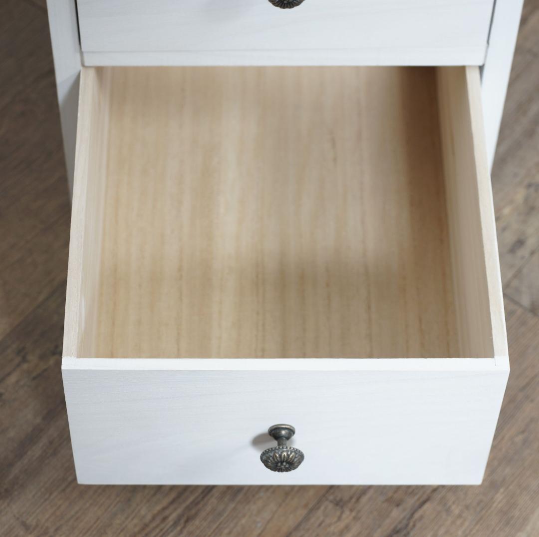 桐製　 隙間ラック　箪笥　整理タンス　書類チェスト　8段　収納　完成品