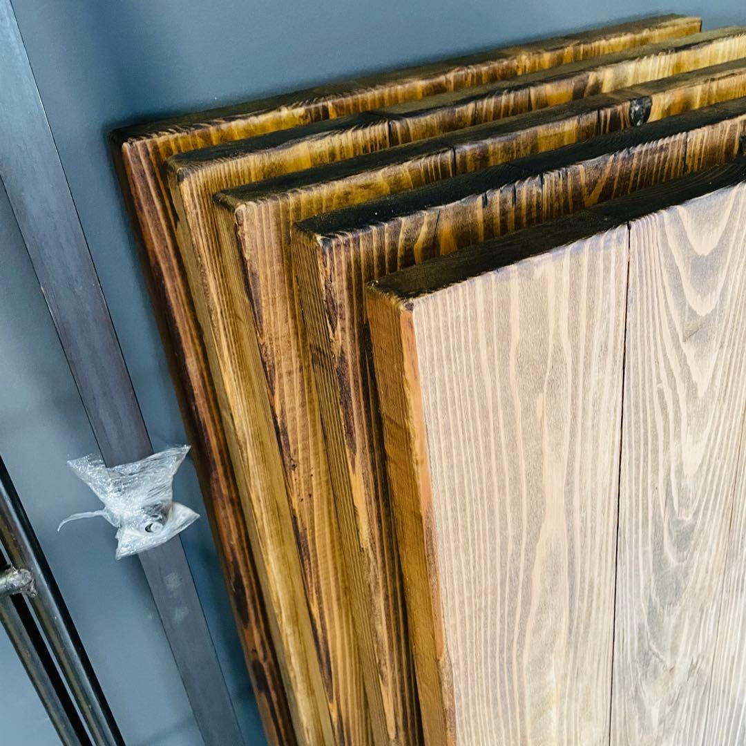 インダストリアル 5段シェルフ 幅100 高さ170 木製×スチール 店舗什器❶