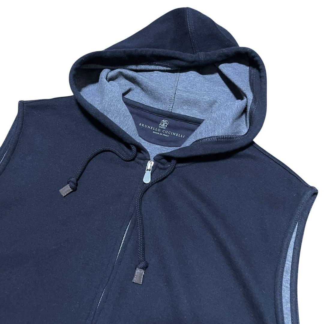 ブルネロクチネリ ノースリーブ ベスト パーカー M